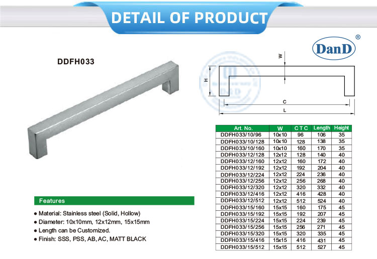 Kitchen Cupboard Handles Tay nắm tủ bếp