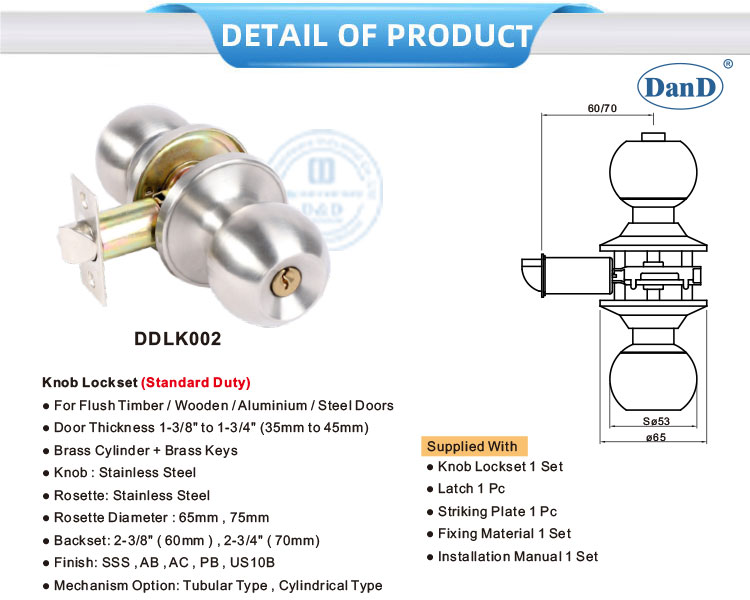 Residential Door Locksets Ổ khóa cửa dân dụng