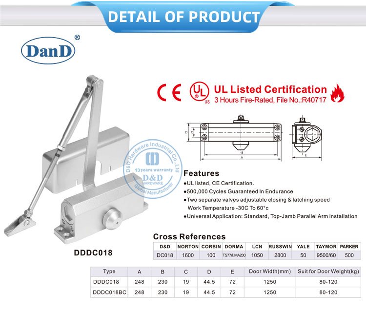 hydraulic storm door closer cửa bão thủy lực gần hơn