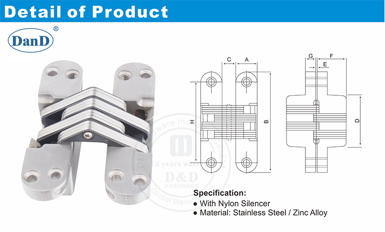 Stainless Steel Hinge-D and D Hardware Bản lề thép không gỉ-D và phần cứng D