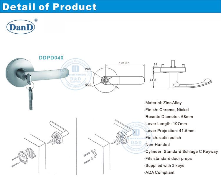 Lever Trim Đòn bẩy trang trí