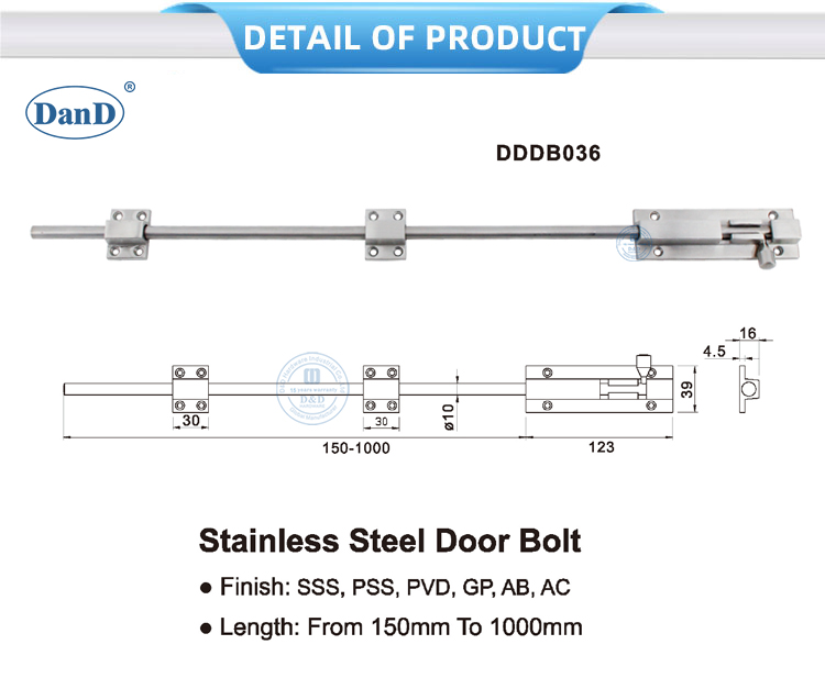Barrel Bolt Lock Khóa chốt thùng