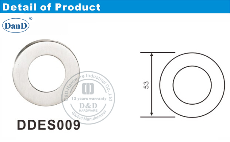 Rosette Escutcheon-D and D Hardware Phần cứng Rosette Escutcheon-D và D