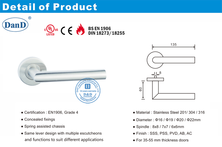 03 Door Lever Handle-DDTH003 03 Tay Nắm Cần Cửa-DDTH003