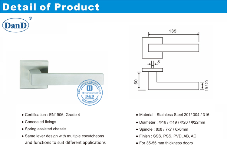 Outside Door Handles-D and D Hardware Tay nắm cửa bên ngoài-Phần cứng D và D