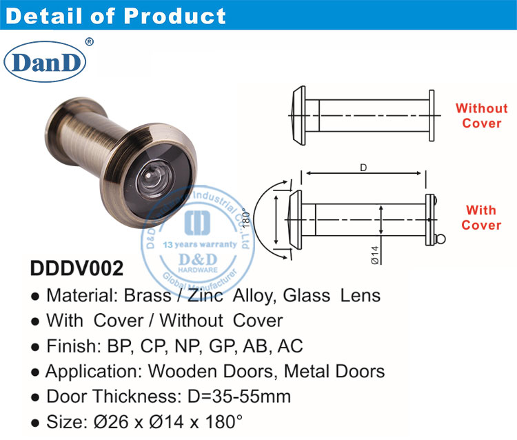 front door peephole viewer thiết bị quan sát cửa trước
