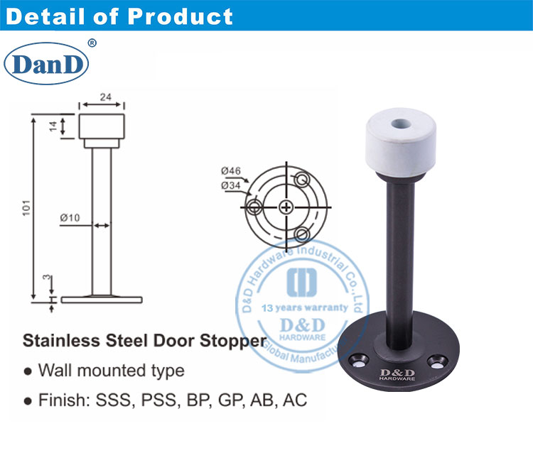 door wall stopper chặn tường cửa