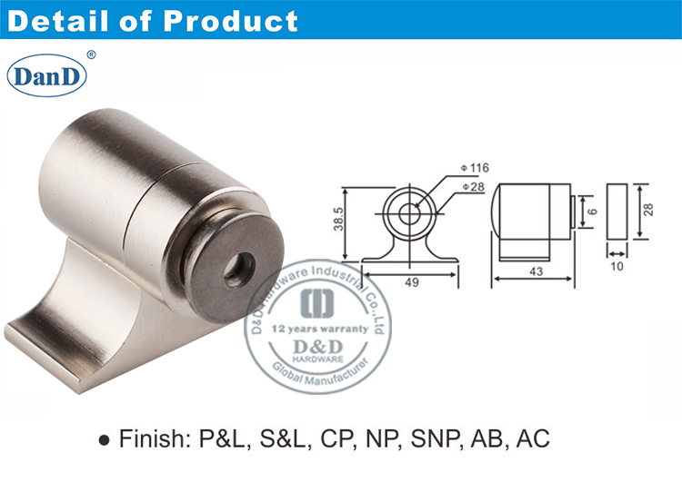 Outdoor Door Stop-D and D Hardware Phần cứng chặn cửa ngoài trời-D và D