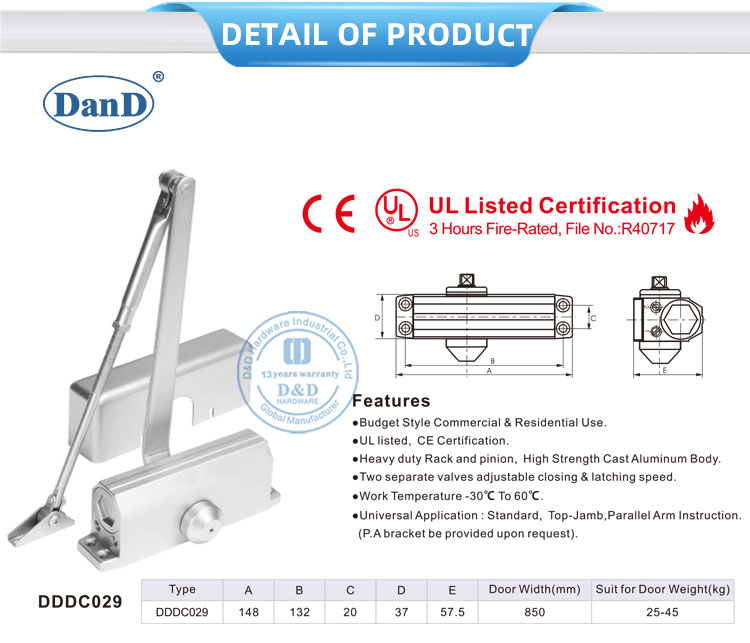 heavy duty door closer nhiệm vụ nặng nề cửa gần hơn