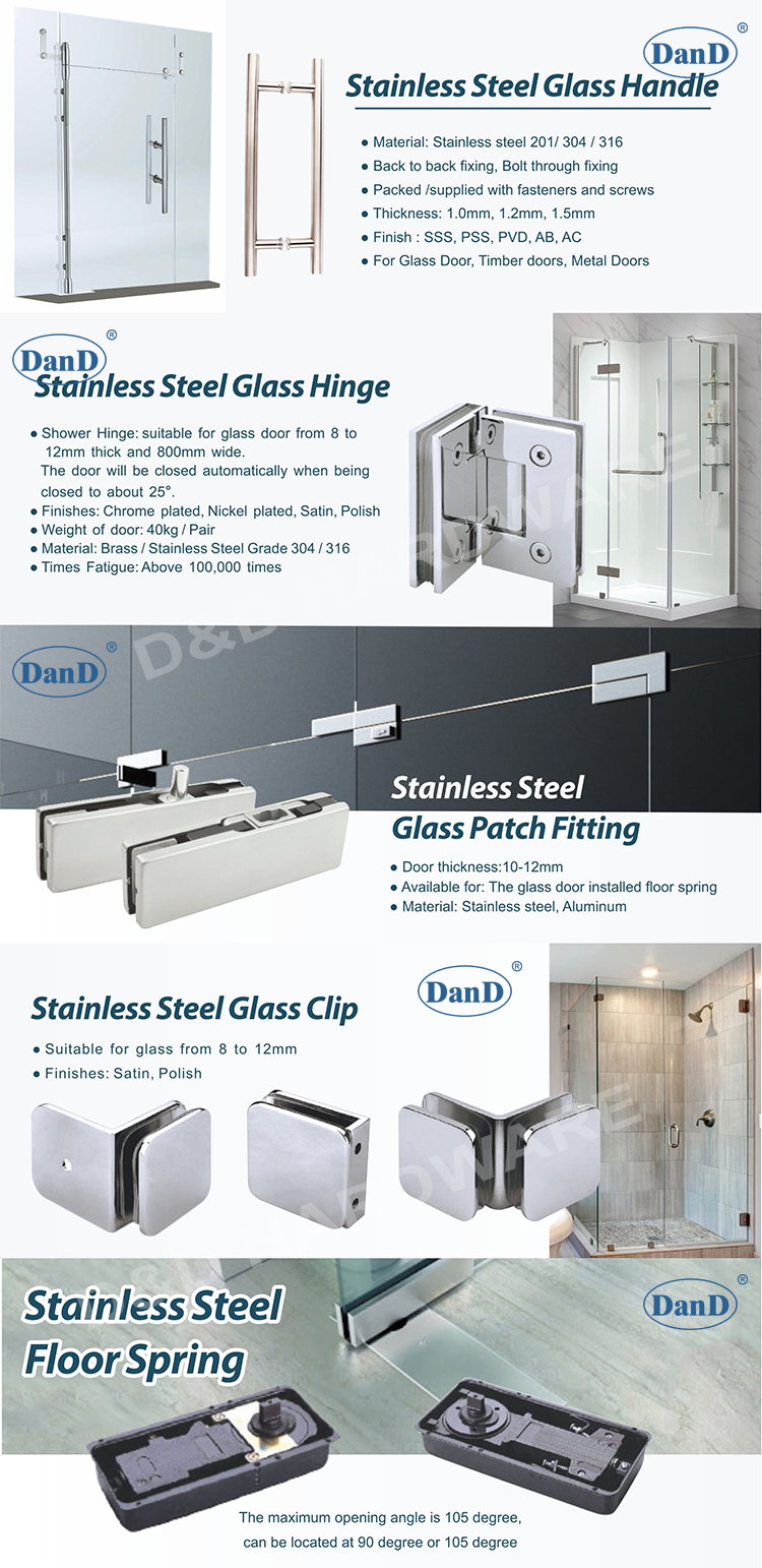 glass door fitting hardware phụ kiện lắp cửa kính
