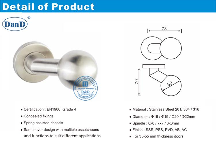 Modern Interior Door Handles-D and D Hardware Tay nắm cửa nội thất hiện đại-Phần cứng D và D