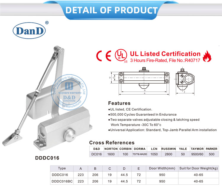 door closers for fire doors tay đóng cửa cho cửa chống cháy