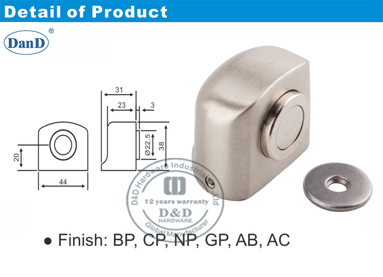 Security Door Stopper-D and D Hardware Phần cứng chặn cửa an ninh-D và D