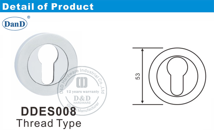 Rosette Escutcheon-D and D Hardware Phần cứng Rosette Escutcheon-D và D