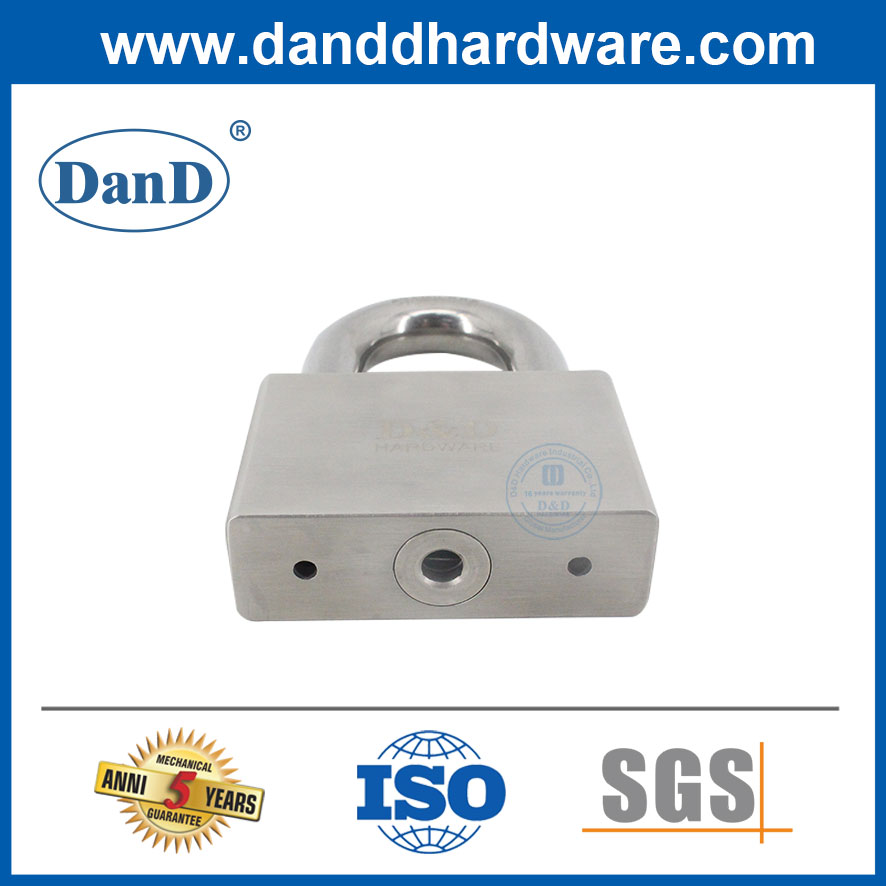 Bảo mật an toàn bằng thép không gỉ 70mm Logo tùy chỉnh Ổ khóa chống nước hình chữ nhật-DDPL001