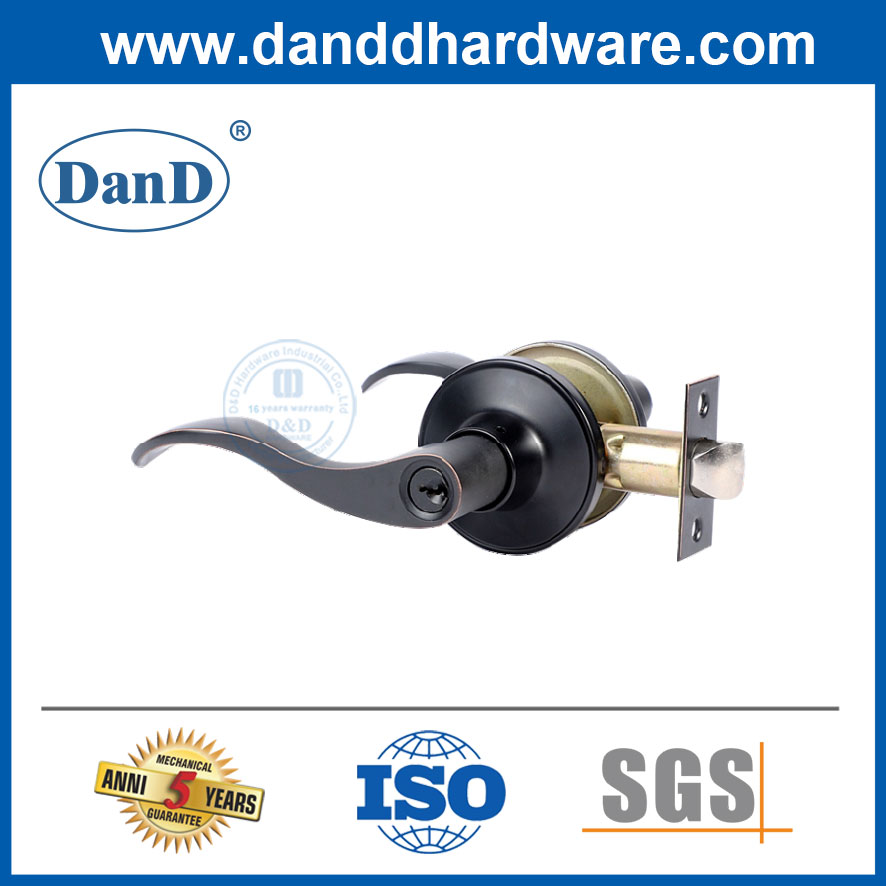 Bộ khóa bảo mật Bộ khóa đòn bẩy tiêu chuẩn màu đen mờ Phần cứng-DDLK024