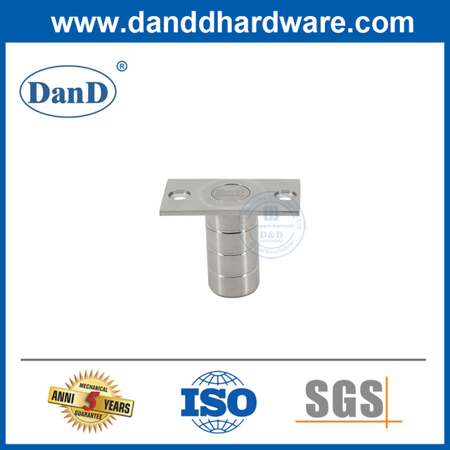 Ổ cắm chống bụi bằng thép không gỉ có tấm cho chốt xả cửa kim loại bằng gỗ-DDDP005