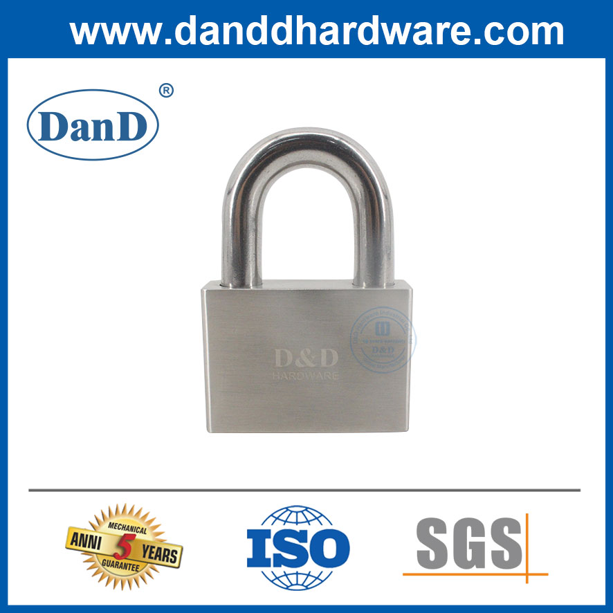 Bảo mật an toàn bằng thép không gỉ 70mm Logo tùy chỉnh Ổ khóa chống nước hình chữ nhật-DDPL001