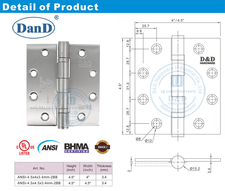 Bản lề cửa bên ngoài 