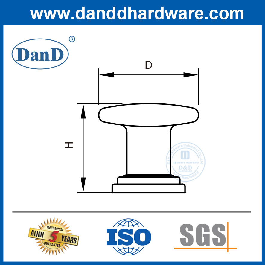 Núm ngăn kéo nhà bếp bằng đồng thau Tay nắm cửa tủ bằng thép không gỉ-DDFH049
