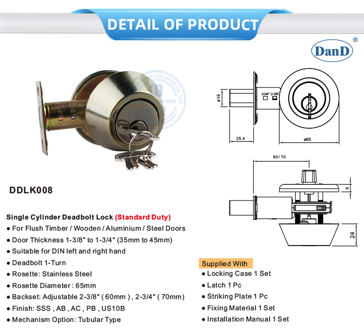 tay nắm cửa trước và chốt cửa