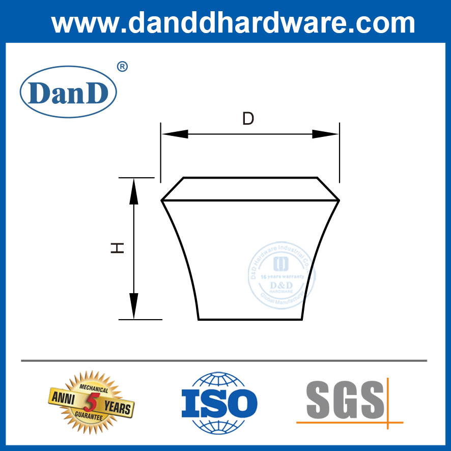 Núm tủ quần áo hiện đại bằng đồng thau Tủ bếp inox Knobs-DDFH064