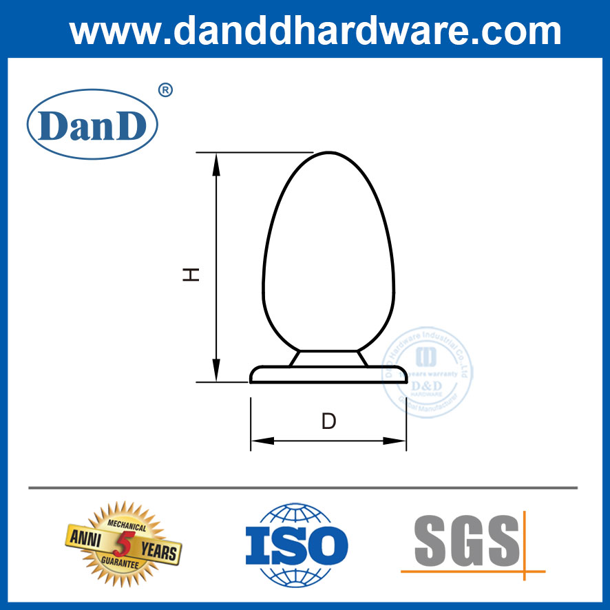 Núm nội thất bằng đồng thau Núm ngăn kéo nhà bếp bằng thép không gỉ-DDFH050