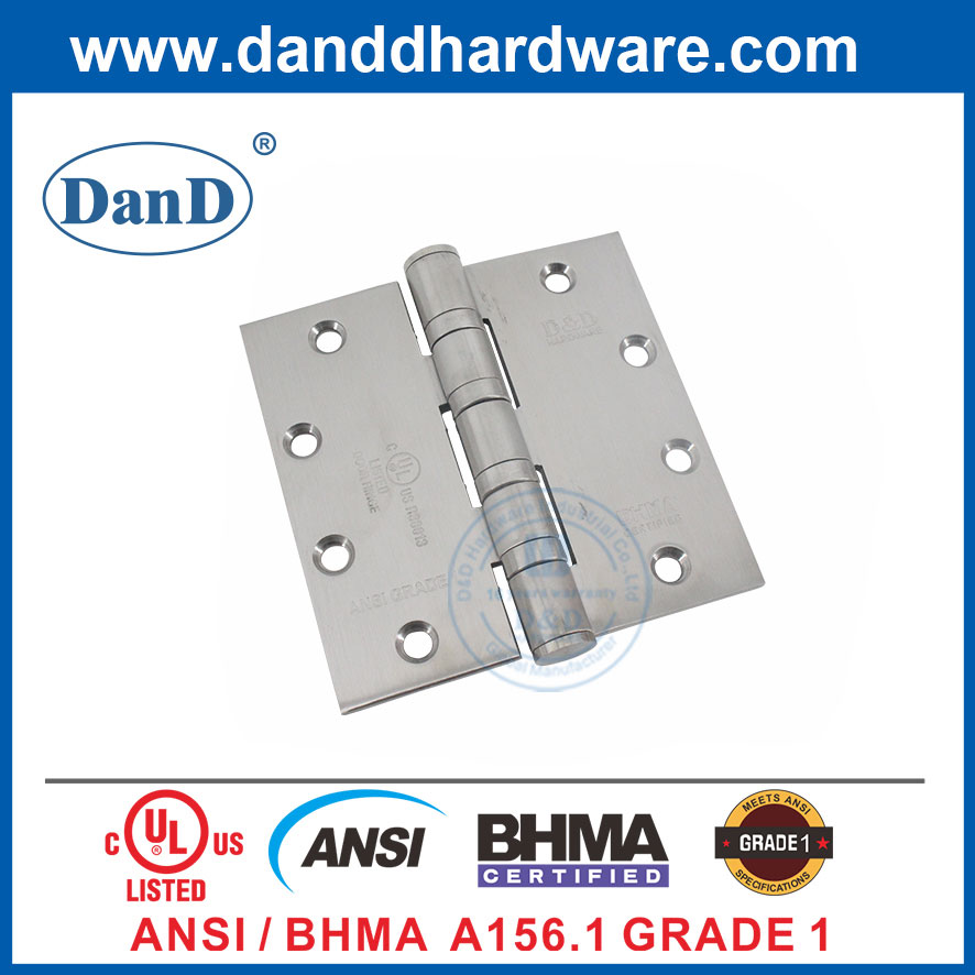 Bản lề cửa chính vòng bi 5 inch ANSI BHMA loại 1-DDSS001-ANSI-1-5X5X4.8