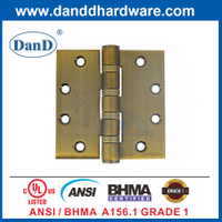 Bản lề cửa BHMA bằng thép không gỉ bằng đồng cổ hạng nặng ANSI cấp 1-DDSS001-ANSI-1-4.5x4.5x4.6