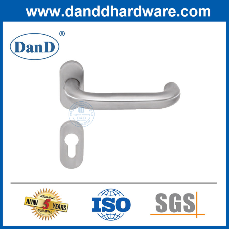 Tay cầm đòn bẩy cửa khung hẹp hiện đại bằng thép không gỉ hình chữ U-DDNH001