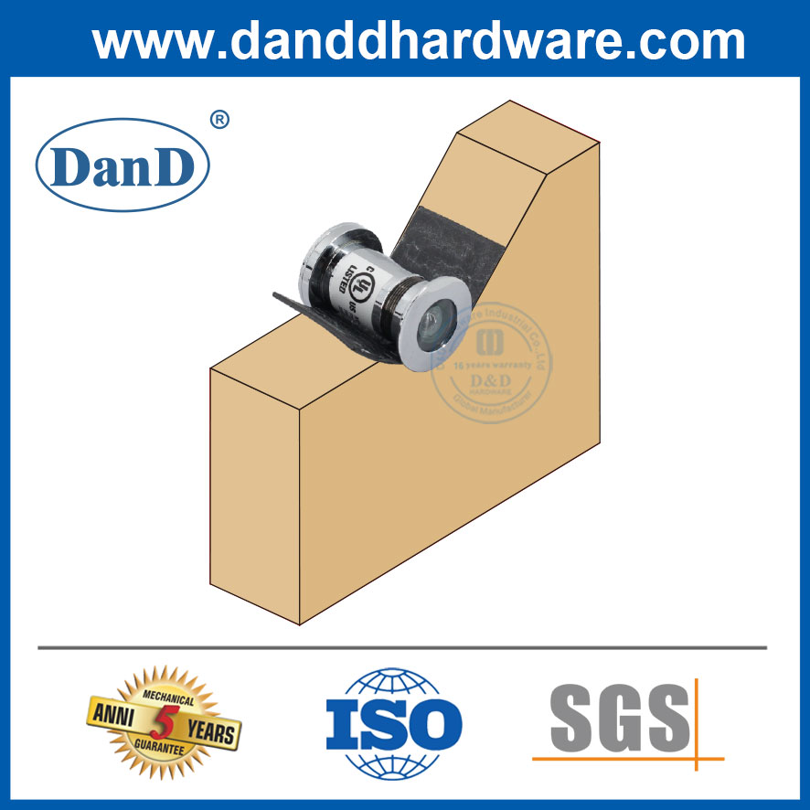 Bộ bảo vệ lỗ nhìn trộm Door Viewer Miếng đệm đệm chống cháy được xếp hạng chống cháy-DDIG006