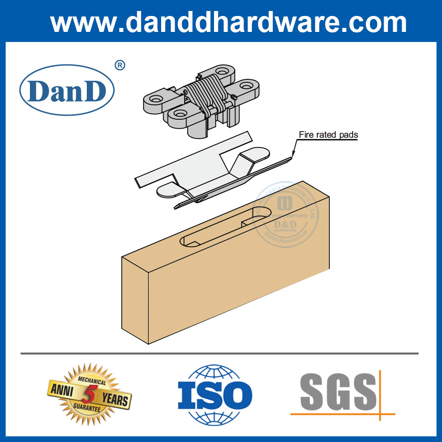 Bộ đệm bảo vệ bản lề cửa giấu kín-DDIG004