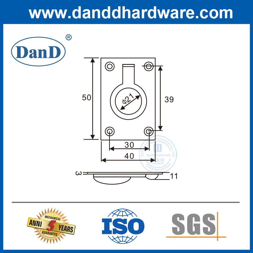Ngăn kéo phòng tắm Kéo kéo bằng thép không gỉ cho tủ quần áo-DDFH069