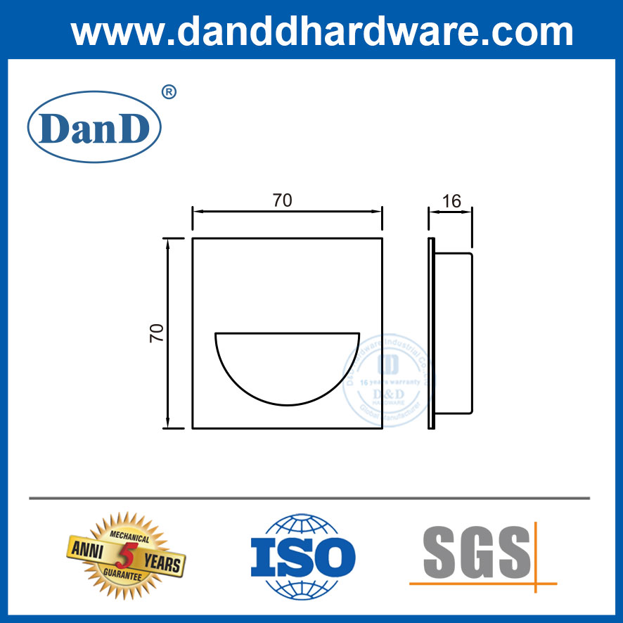 Tay Nắm Ngăn Kéo Cửa Trượt Inox Cửa Tủ Pull-DDFH070