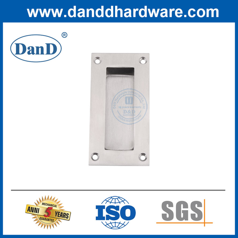 Tay nắm cửa trượt bằng thép không gỉ Phần cứng nội thất có vít-DDFH010