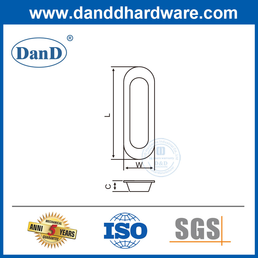 Tay cầm tủ bếp màu bạc Phần cứng tủ hiện đại bằng thép không gỉ-DDFH073