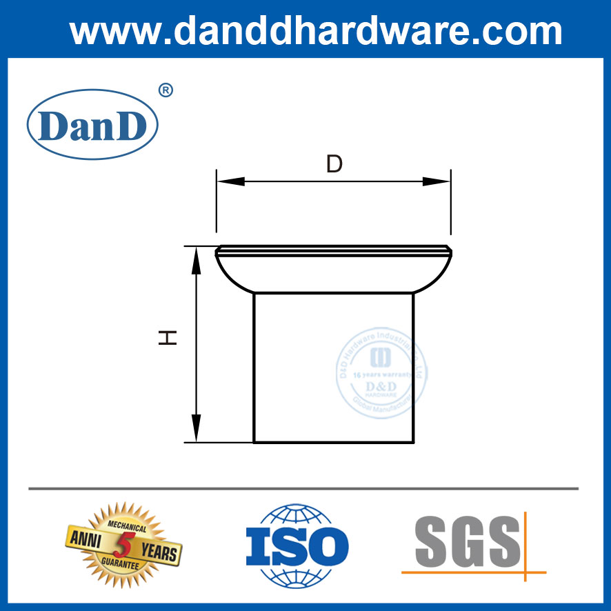 Núm kéo tủ bằng đồng thau Tay kéo ngăn kéo nhà bếp bằng thép không gỉ Knobs-DDFH053