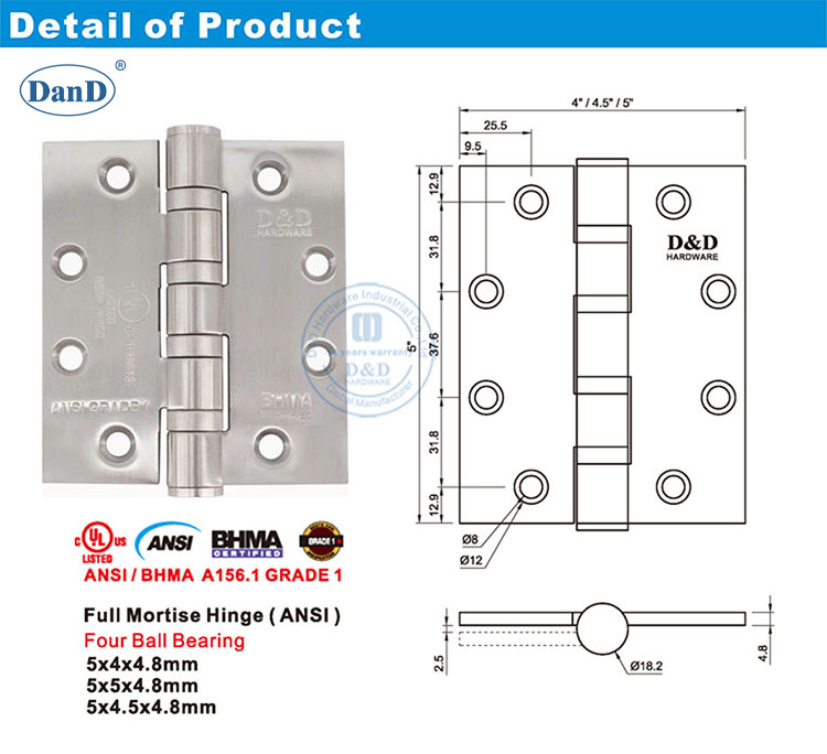 Bản lề cửa chống cháy