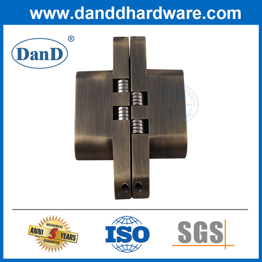 Phần cứng OEM Bản lề cửa giấu 180 độ Bản lề bằng đồng thau Antiqe Bản lề vô hình-DDCH007