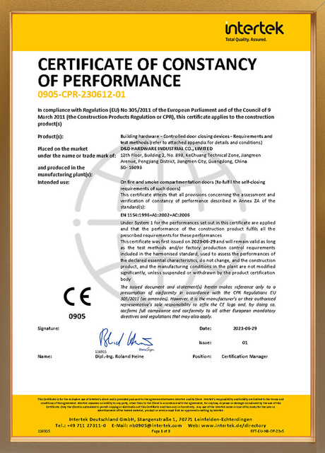 Máy đóng cửa BS EN1154 DDDC014