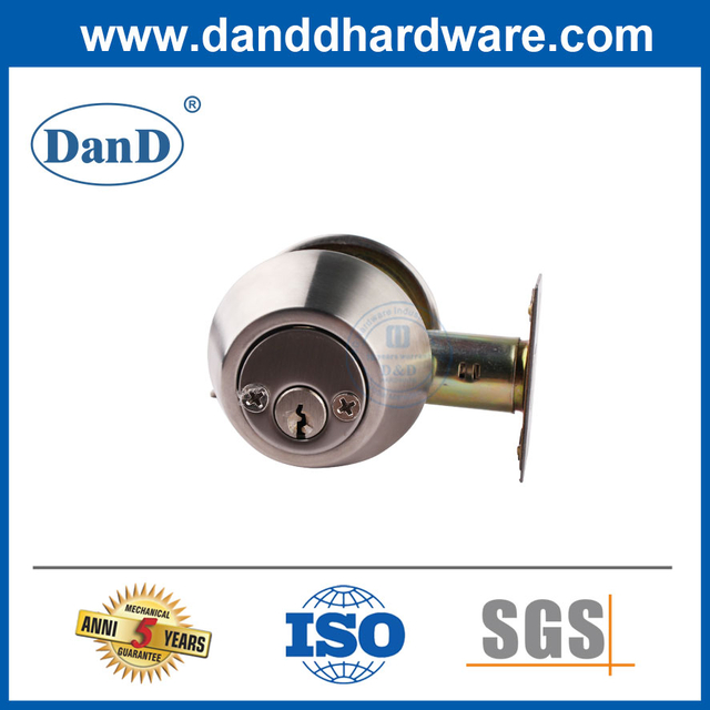 Bộ Khóa Cửa Bên Ngoài Xi Lanh Đôi Chốt Cửa Bằng Thép Không Rỉ-DDLK007