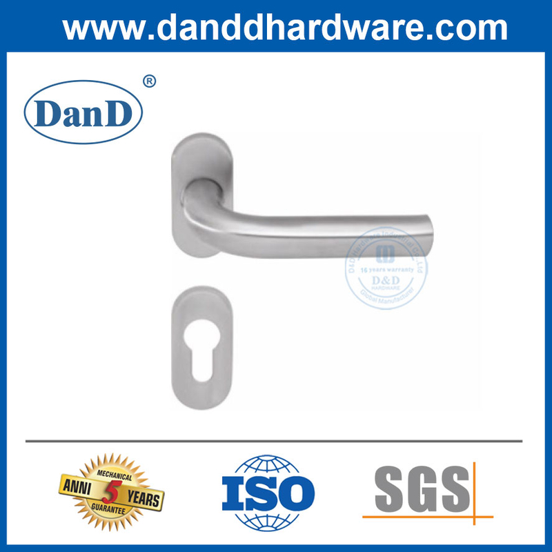 Tay nắm cửa phòng ngủ bằng thép không gỉ thiết kế đơn giản Morden cho khung hẹp-DDNH002