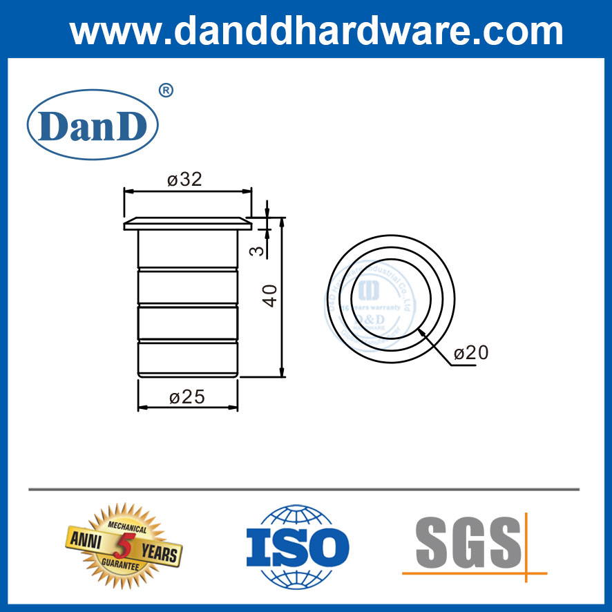 Ổ cắm chống bụi bằng thép không gỉ cho Bolt xả hạng nặng-DDDP008