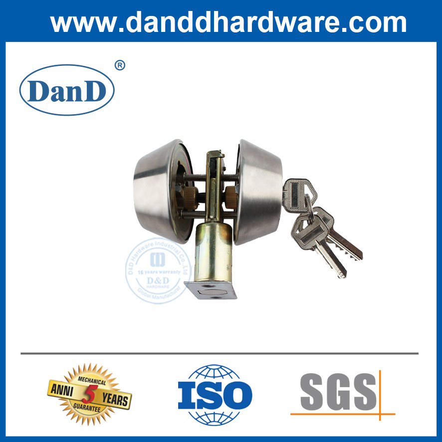 Bộ Khóa Cửa Bên Ngoài Xi Lanh Đôi Chốt Cửa Bằng Thép Không Rỉ-DDLK007