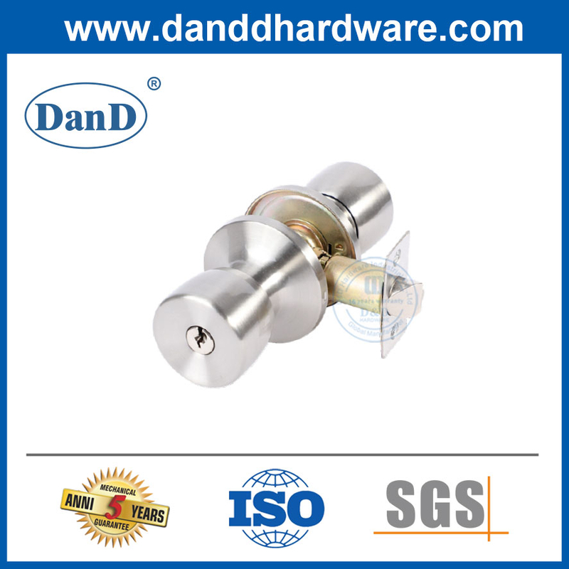 Khóa cửa an ninh Tay nắm cửa hình trụ thương mại Lockset-DDLK004