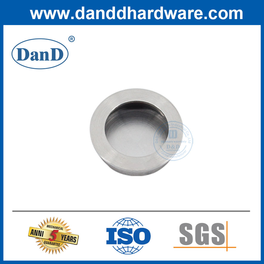 Cửa phẳng tròn bằng thép không gỉ hiện đại Pull-DDFH011-B