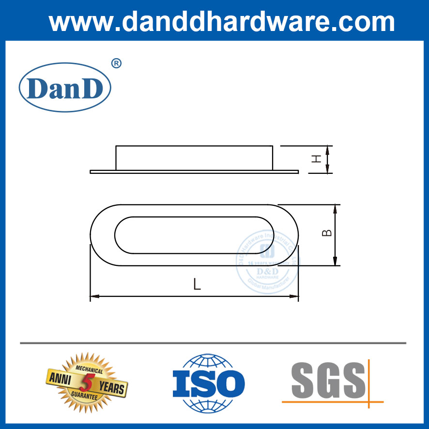 Tay nắm kéo tủ bằng thép không gỉ Kéo ngăn kéo cho tủ quần áo-DDFH082