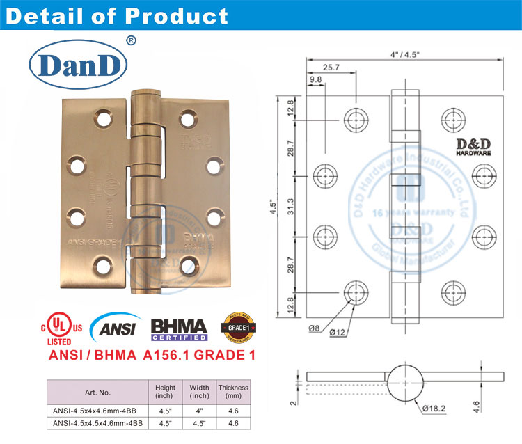 Bản lề cửa BHMA