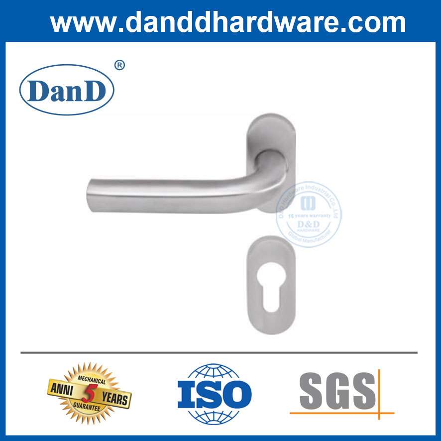Tay nắm cửa phòng ngủ bằng thép không gỉ thiết kế đơn giản Morden cho khung hẹp-DDNH002