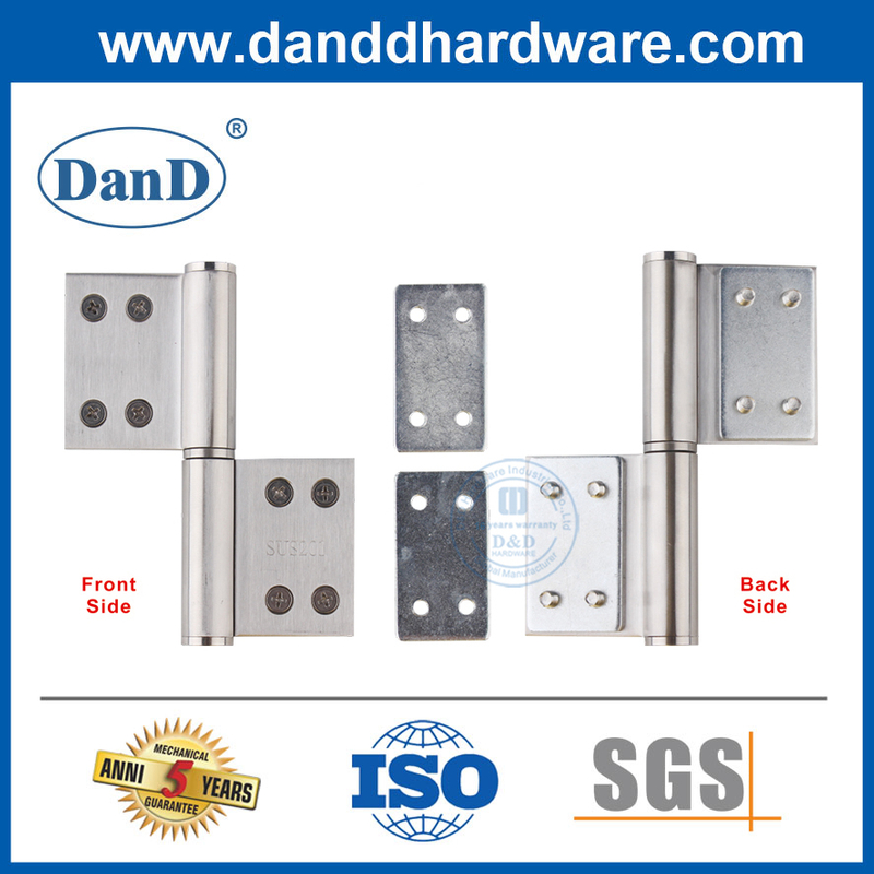 Tấm gia cố bằng thép cửa kim loại cho bản lề cờ-DDHR002